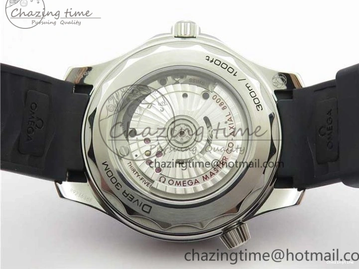 0410 2019 Seamaster Diver 300M OMF Best Edition Black Ceramic White Dial on Black Rubber Strap A WaterResistant 7938